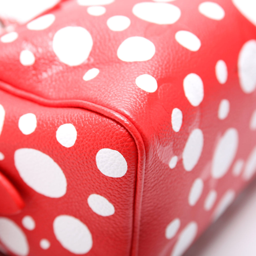 Louis Vuitton Speedy 20 Bandouliere Kusama Dots Empreinte Red