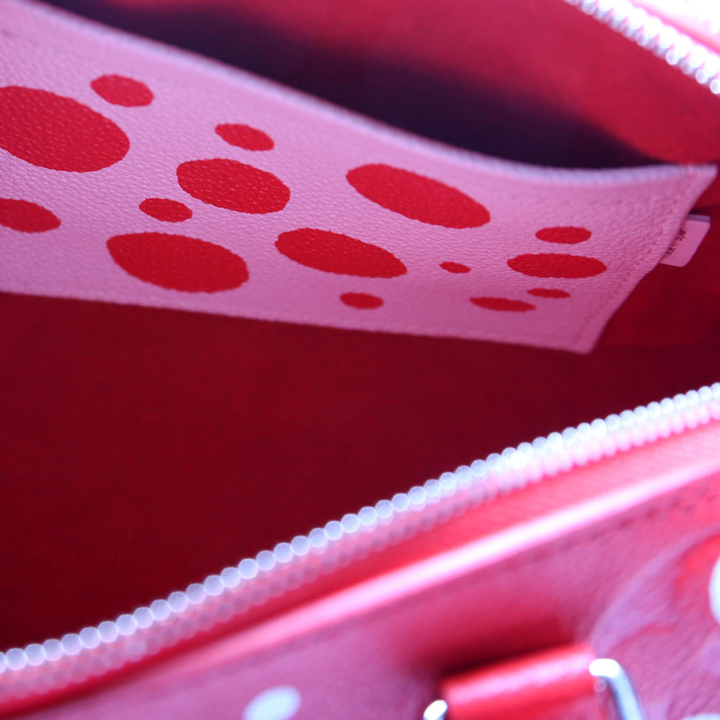 Louis Vuitton Speedy 20 Bandouliere Kusama Dots Empreinte Red