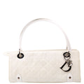 Christian Dior Lady Dior East West Vintage Canvas White