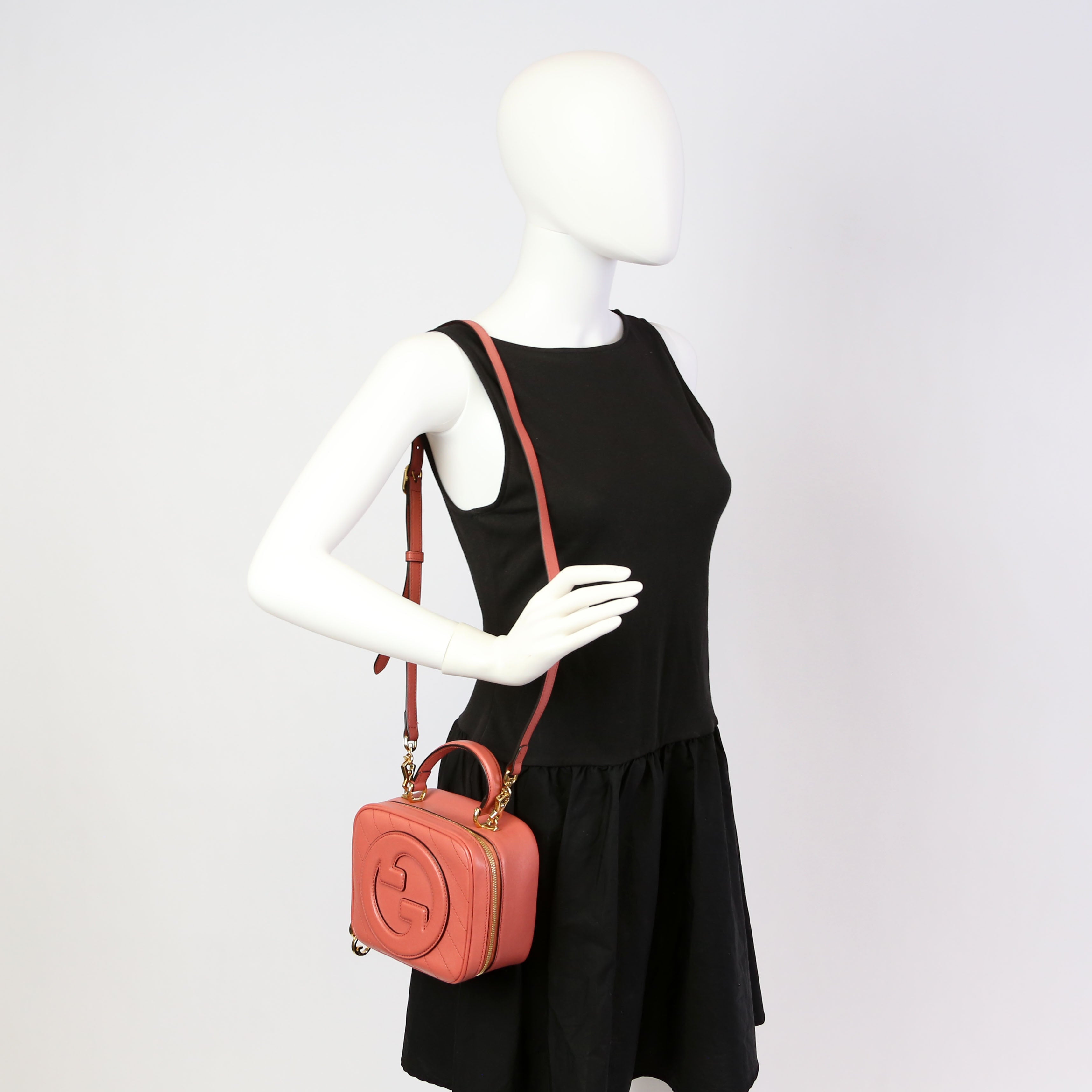 Gucci 744434 Blondie Leather Top Handle Bag