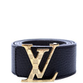 Louis Vuitton LV Damier Buckle Reversible Leather Belt Size 85/34