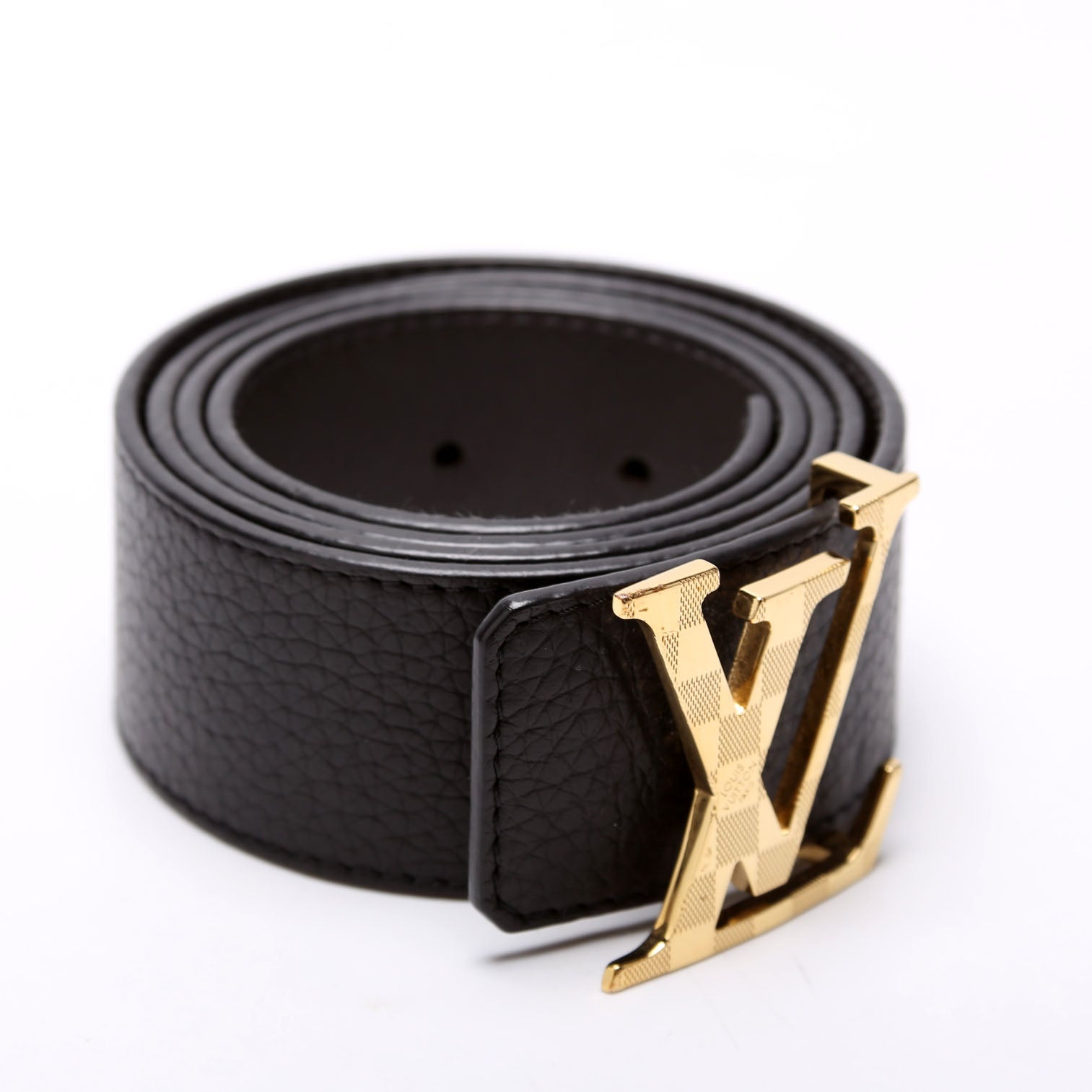 Louis Vuitton LV Damier Buckle Reversible Leather Belt Size 85/34