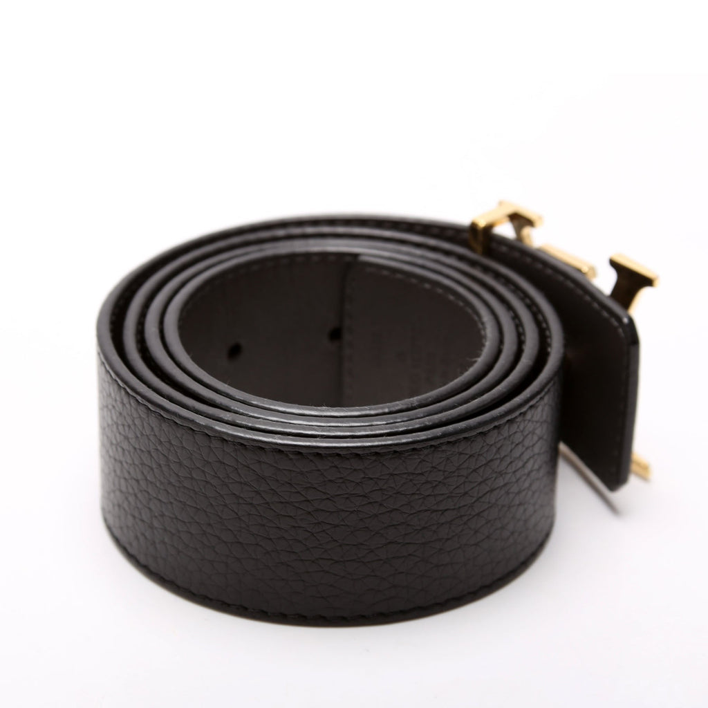 Louis Vuitton LV Damier Buckle Reversible Leather Belt Size 85/34
