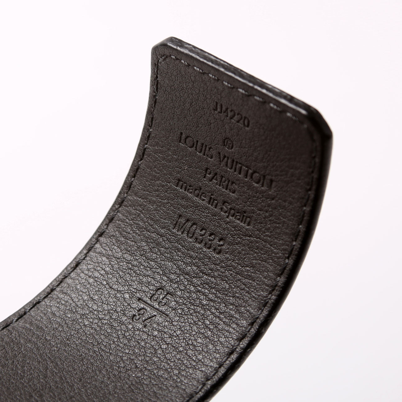 Louis Vuitton LV Damier Buckle Reversible Leather Belt Size 85/34