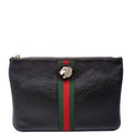 Gucci 573795 Raja Web Ophidia Clutch Black