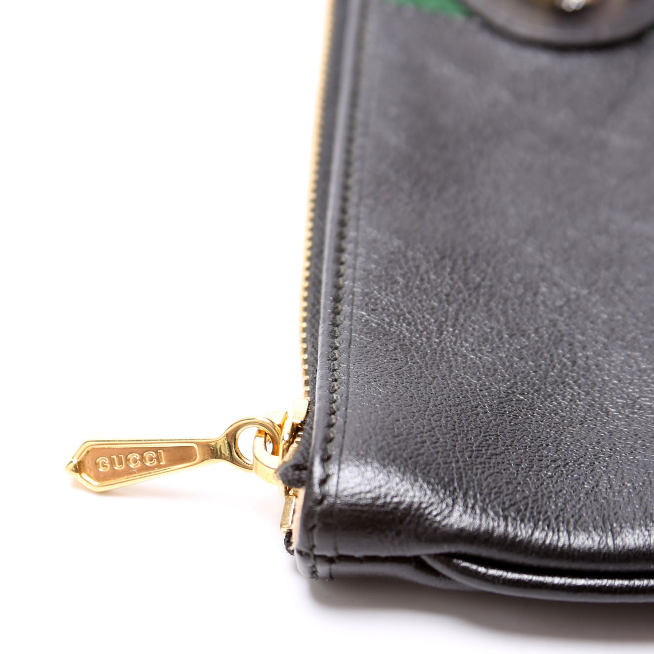 Gucci 573795 Raja Web Ophidia Clutch Black