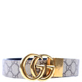 Gucci 659416 GG Marmont Reversible Belt GG Supreme/Leather Size 100/40