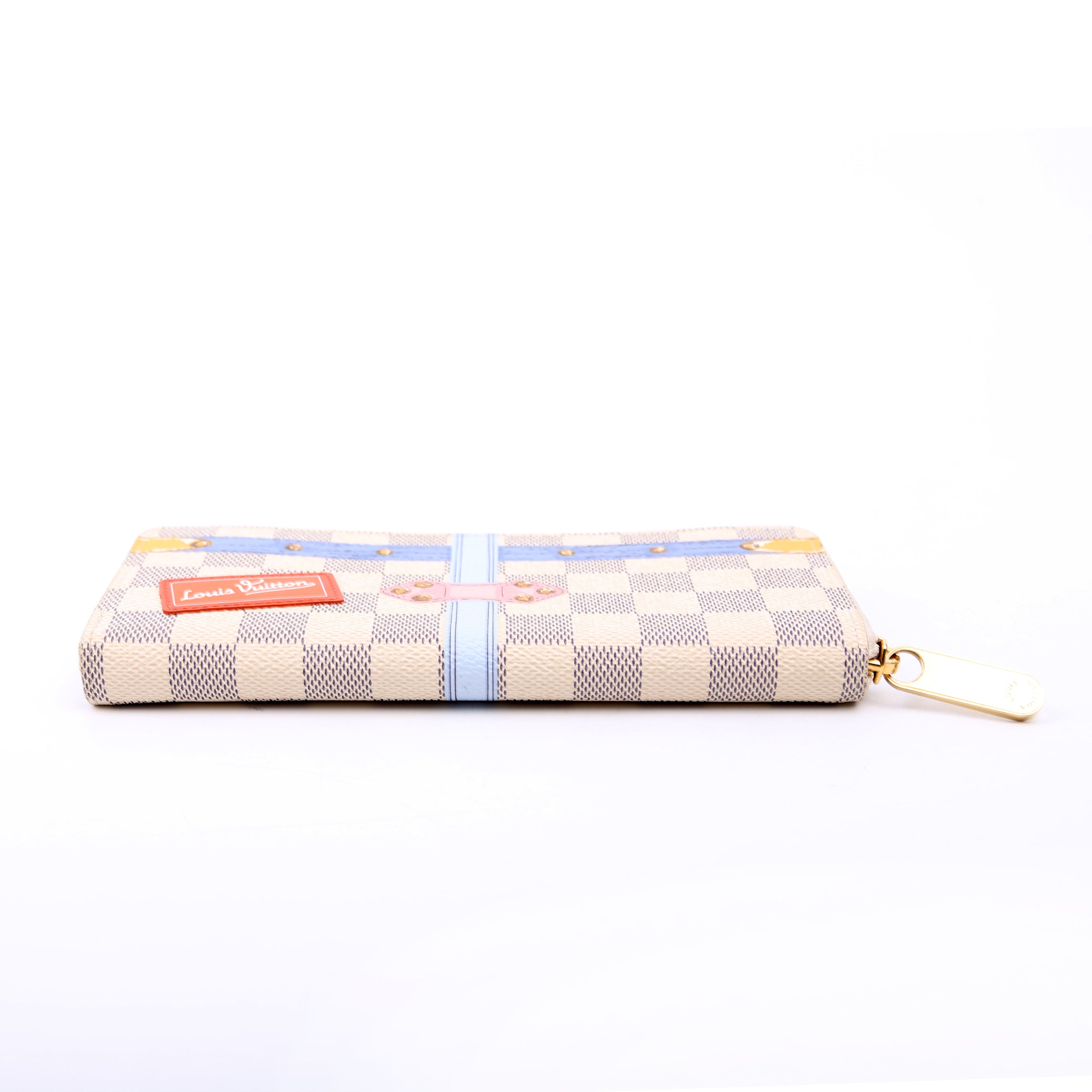 Louis Vuitton Clemence Wallet Summer Trunks Damier Azur