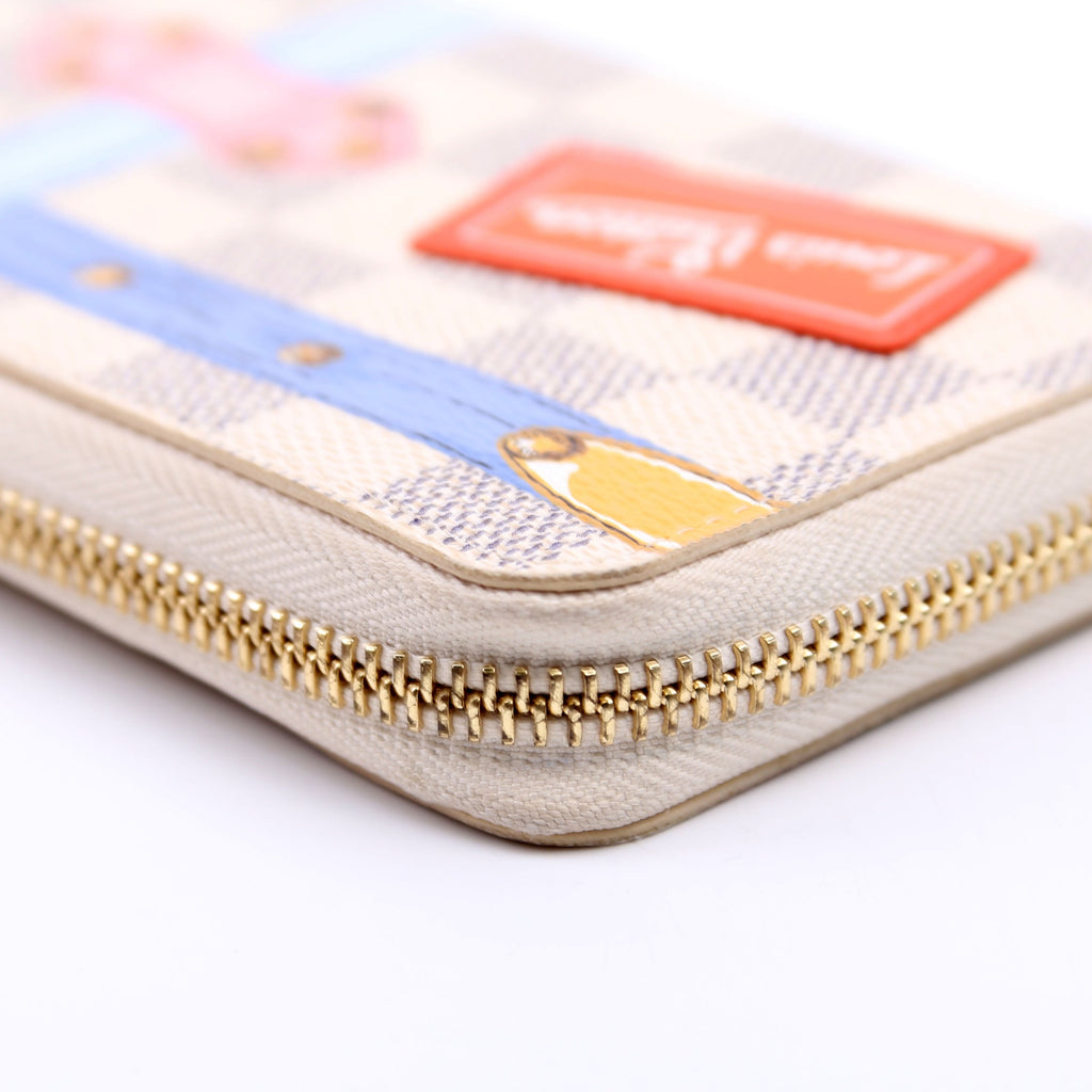 Louis Vuitton Clemence Wallet Summer Trunks Damier Azur