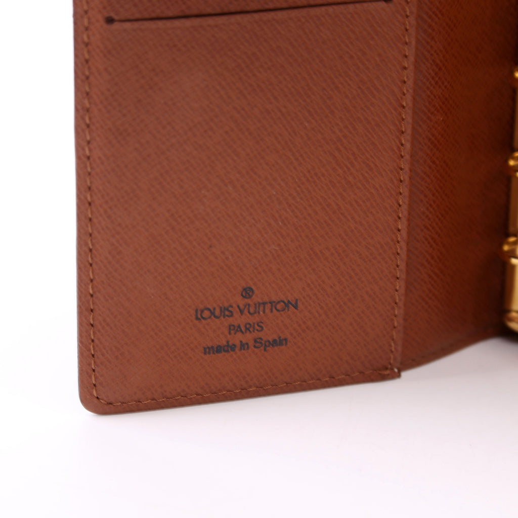 Louis Vuitton Agenda Small Ring Monogram