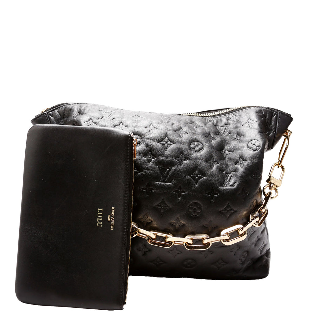 Louis Vuitton Coussin Hobo MM Lambskin Black