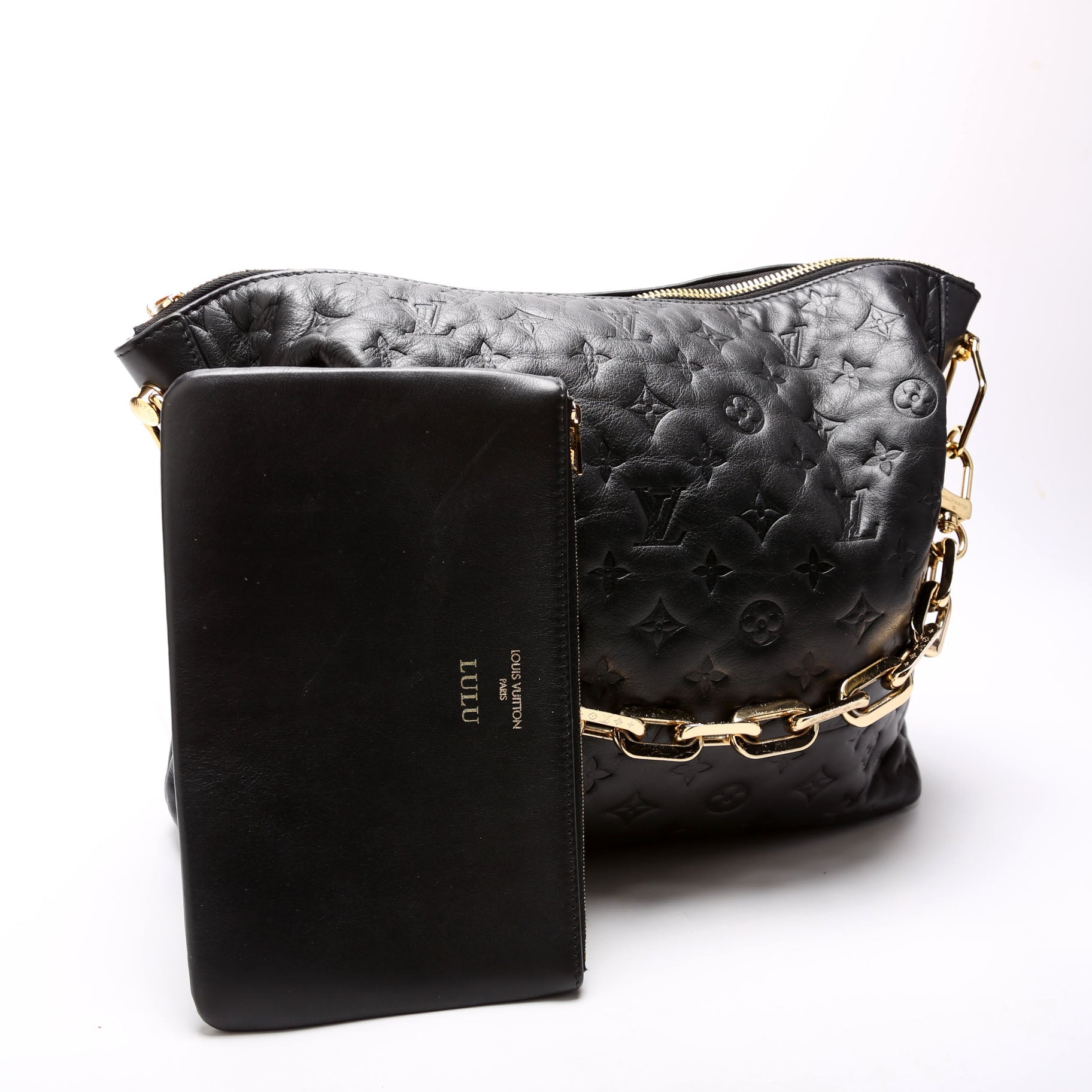 Louis Vuitton Coussin Hobo MM Lambskin Black