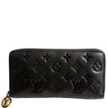 Louis Vuitton Coussin Zippy Wallet Lambskin Black