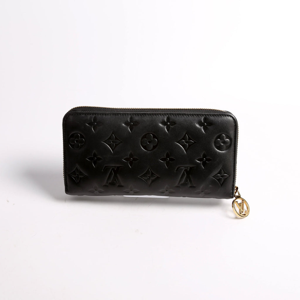 Louis Vuitton Coussin Zippy Wallet Lambskin Black