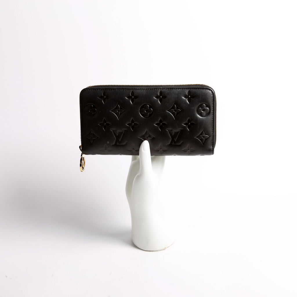 Louis Vuitton Coussin Zippy Wallet Lambskin Black