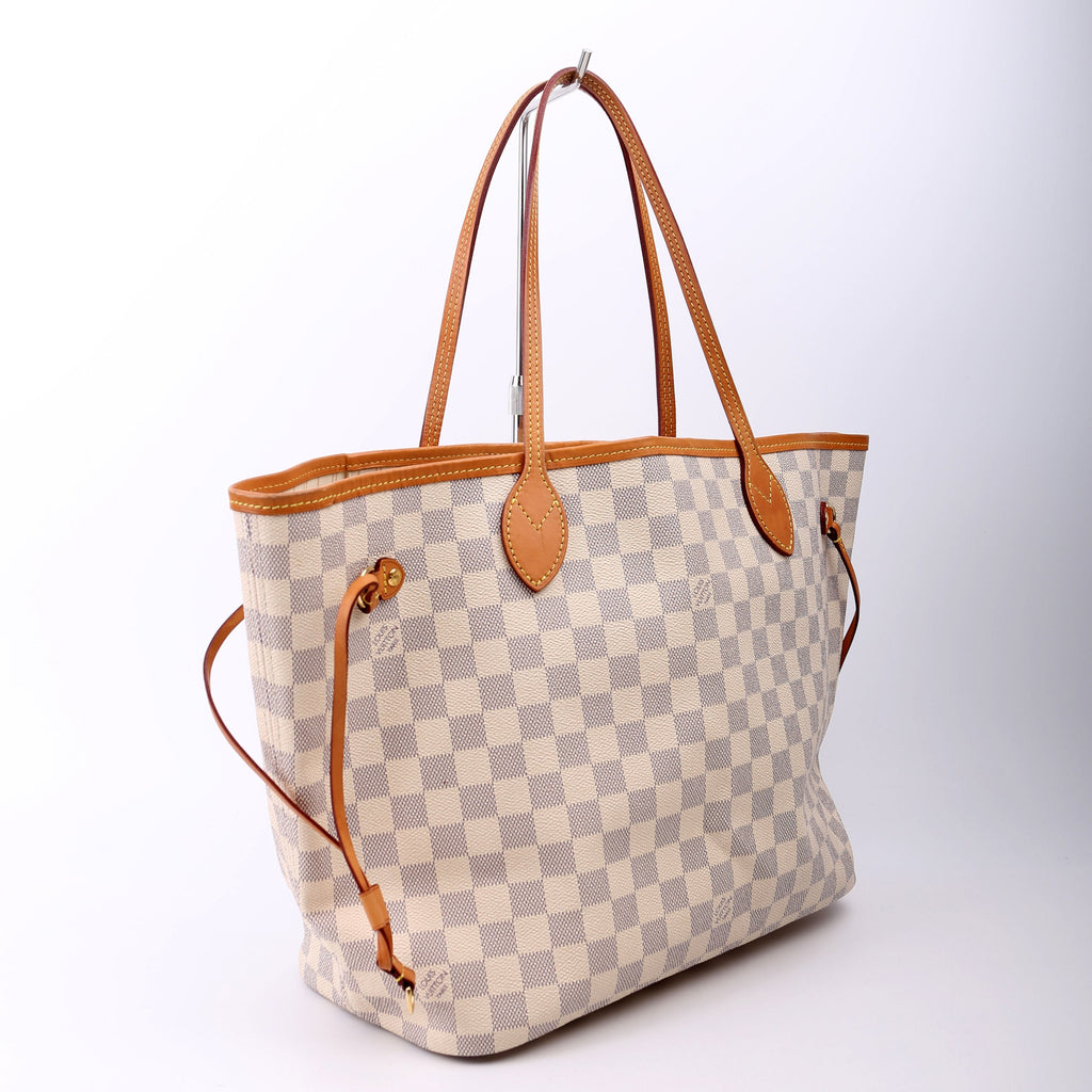 Louis Vuitton Neverfull with Wallet MM Damier Azur