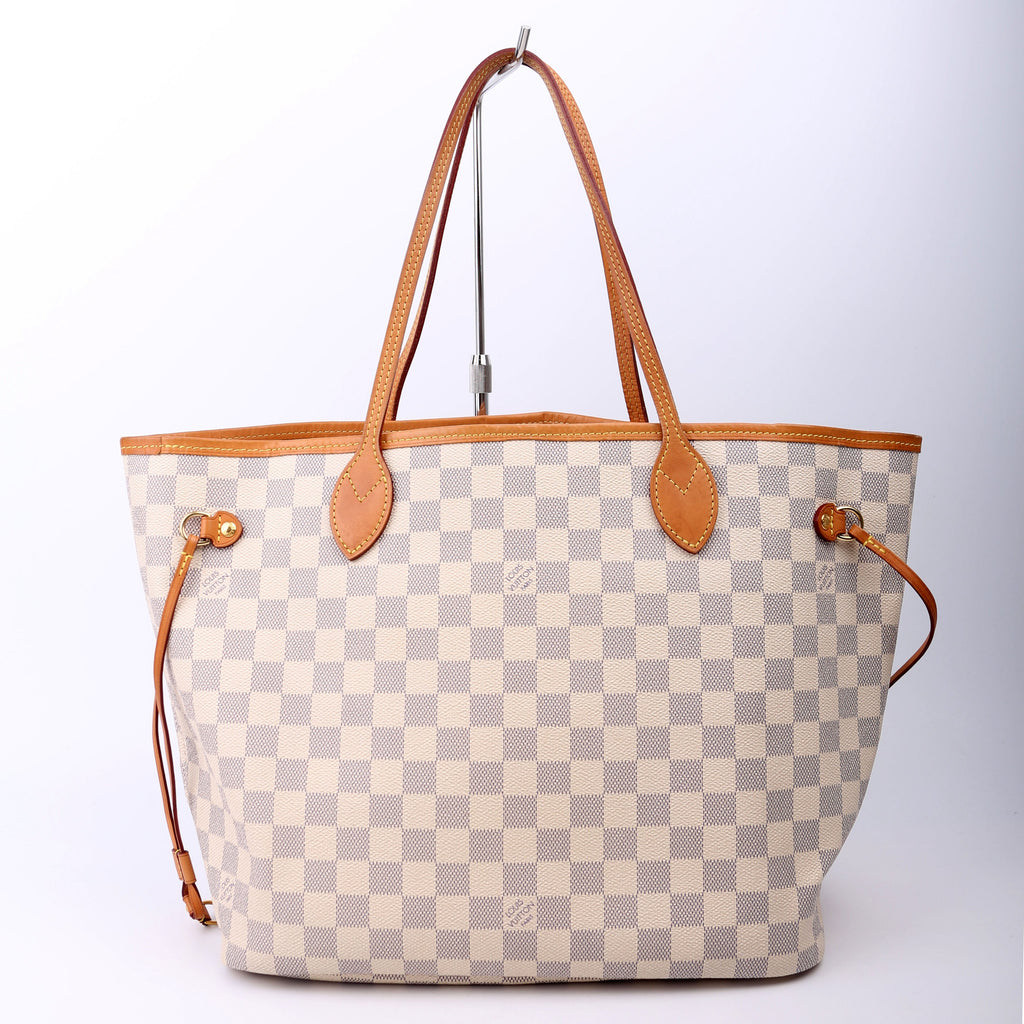 Louis Vuitton Neverfull with Wallet MM Damier Azur