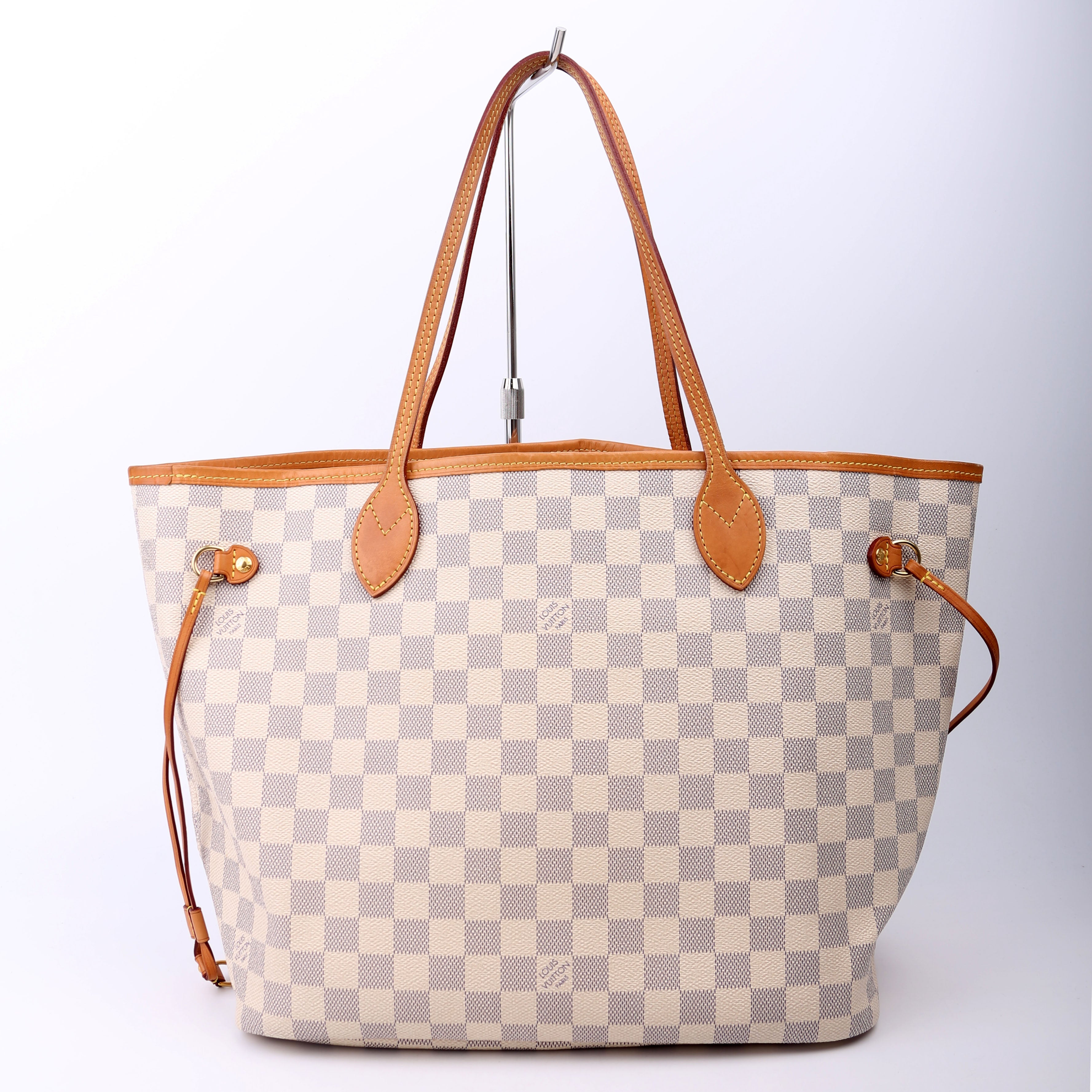 Louis Vuitton Neverfull with Wallet MM Damier Azur