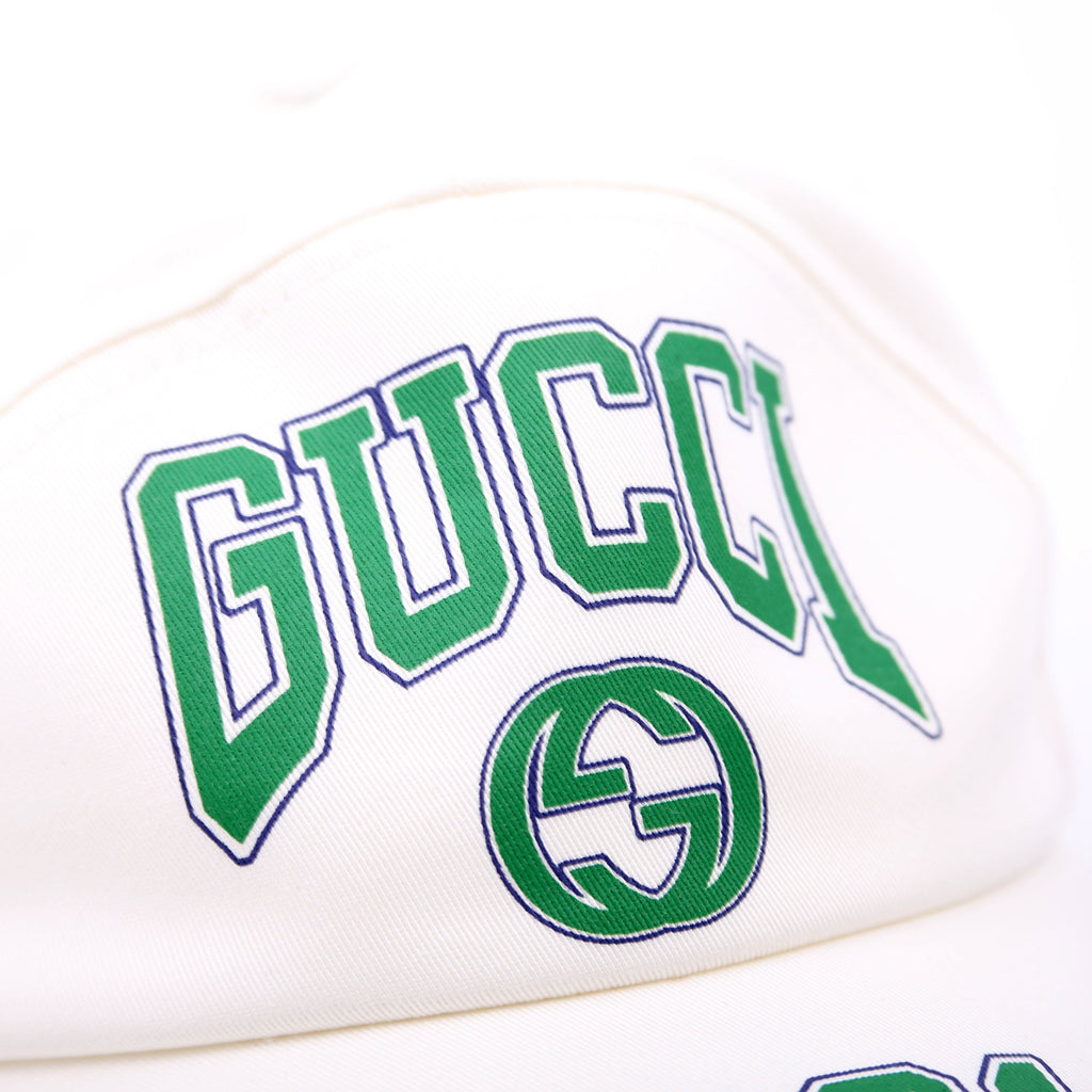 Gucci Logo 1921 Adjustable Hat Large White/Green