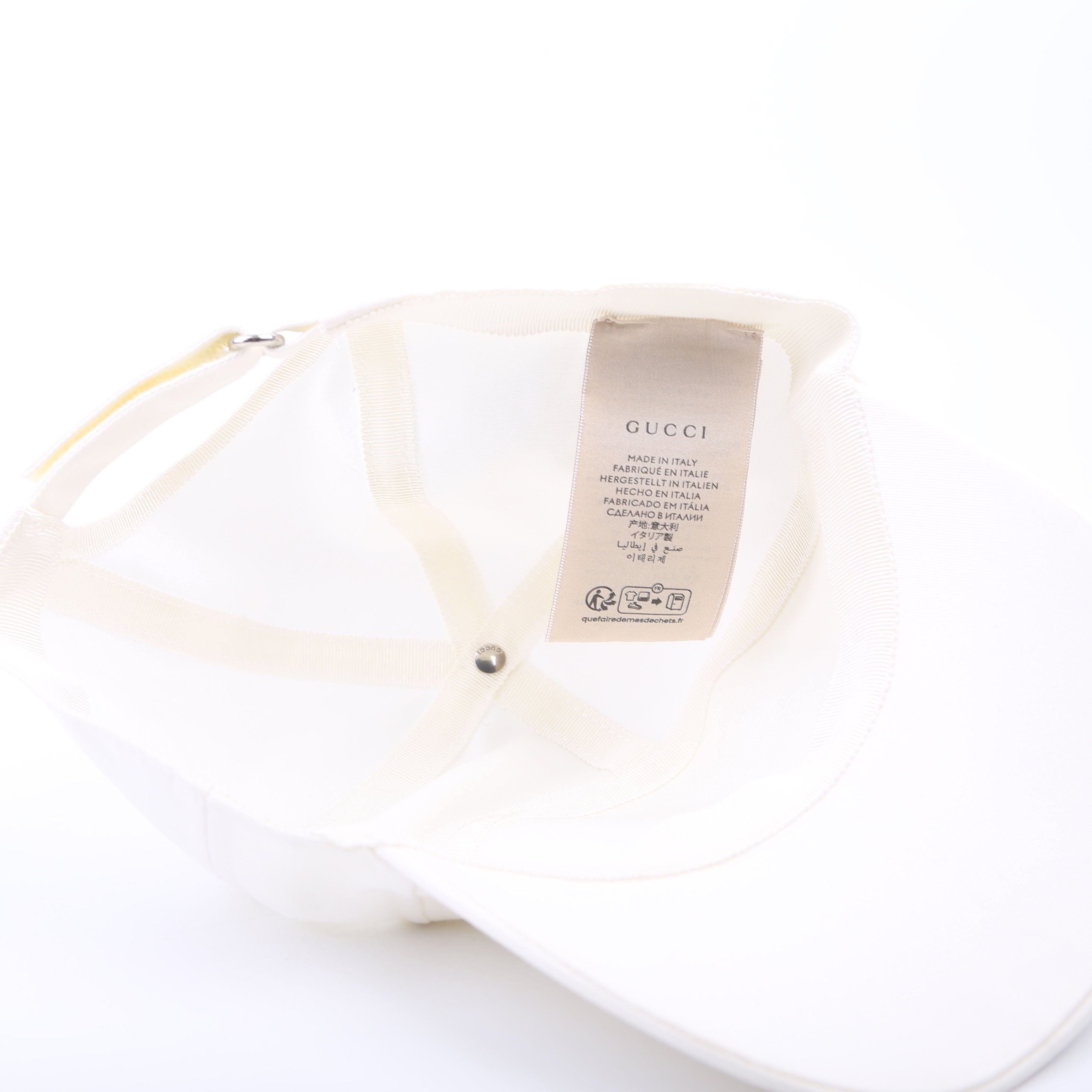 Gucci Logo 1921 Adjustable Hat Large White/Green