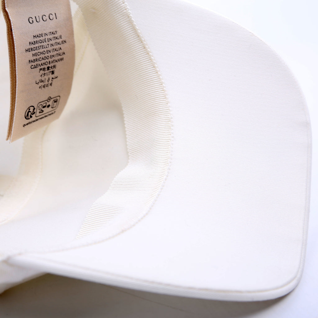 Gucci Logo 1921 Adjustable Hat Large White/Green
