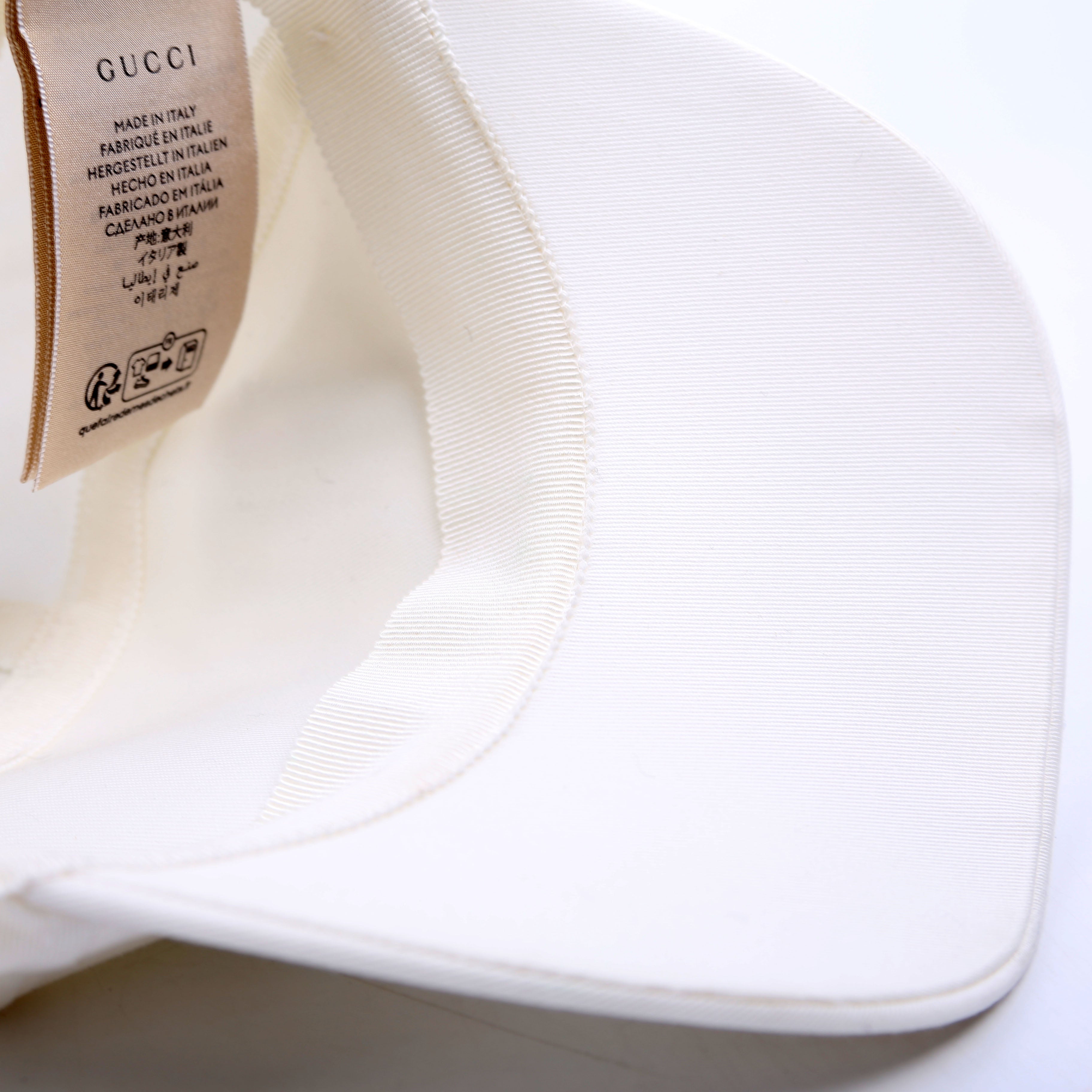 Gucci Logo 1921 Adjustable Hat Large White/Green