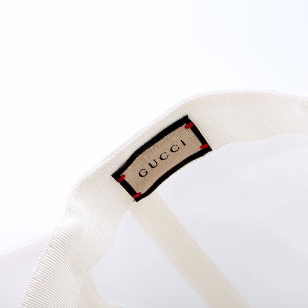 Gucci Logo 1921 Adjustable Hat Large White/Green