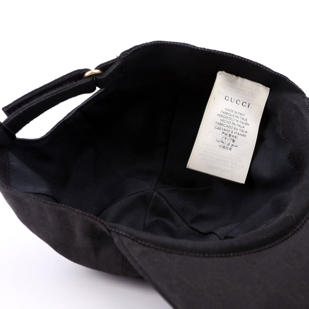 Gucci GG Canvas Off The Grid Logo Baseball Cap Size Large Black