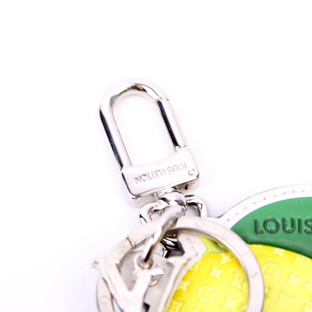 Louis Vuitton LV Monogram Fruits Key Holder Bag Charm Yellow