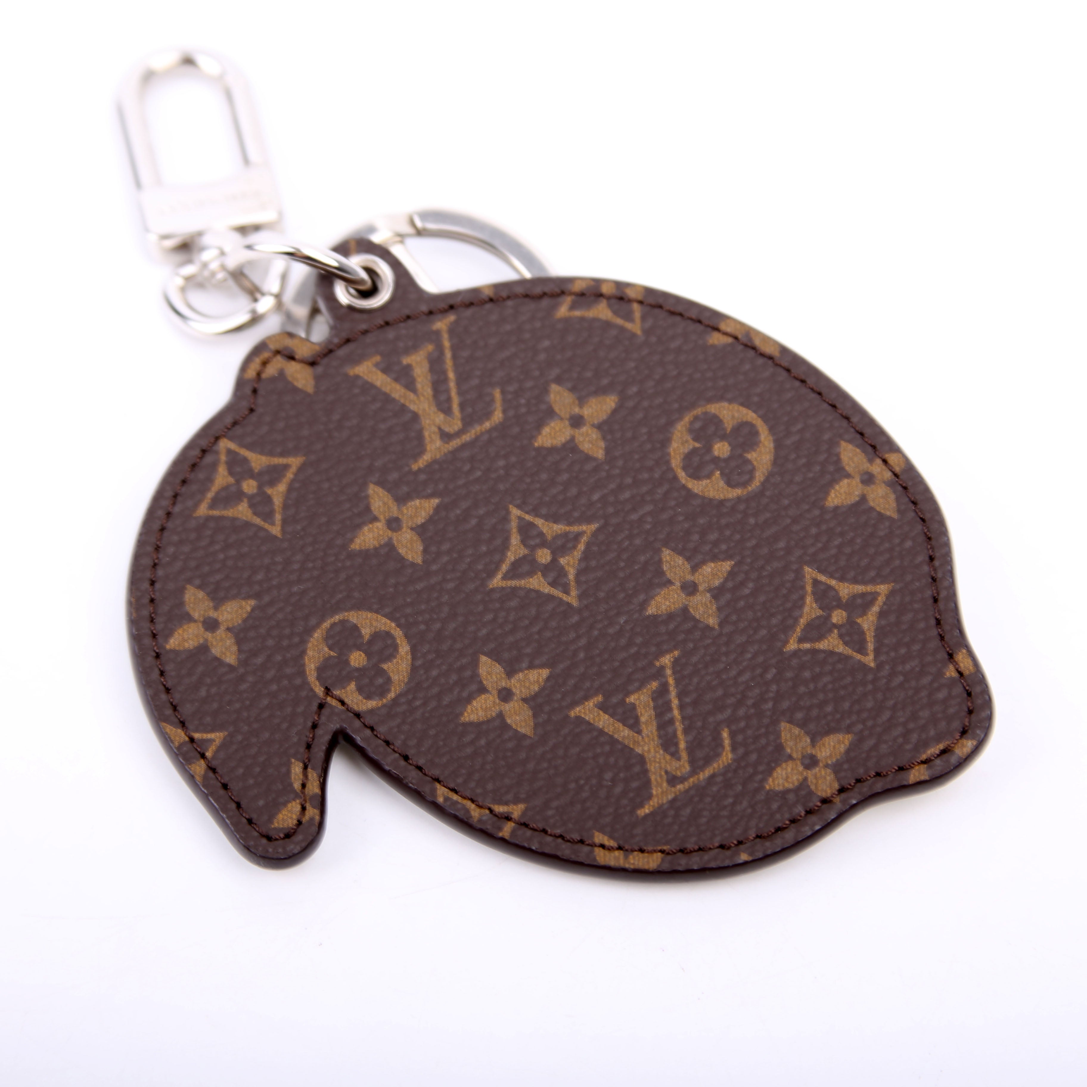 Louis Vuitton LV Monogram Fruits Key Holder Bag Charm Yellow
