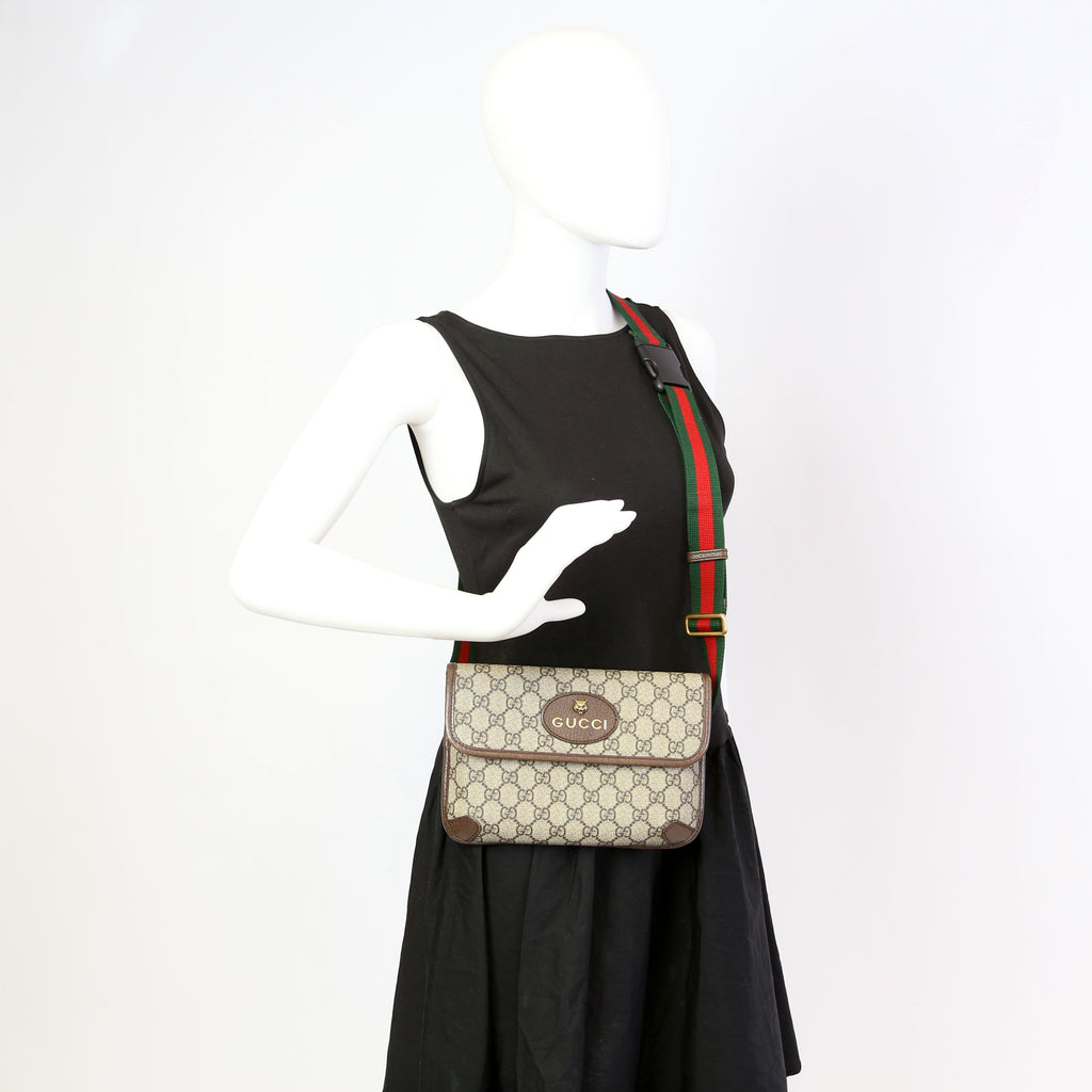 Gucci 493930 GG Supreme Neo Web Belt