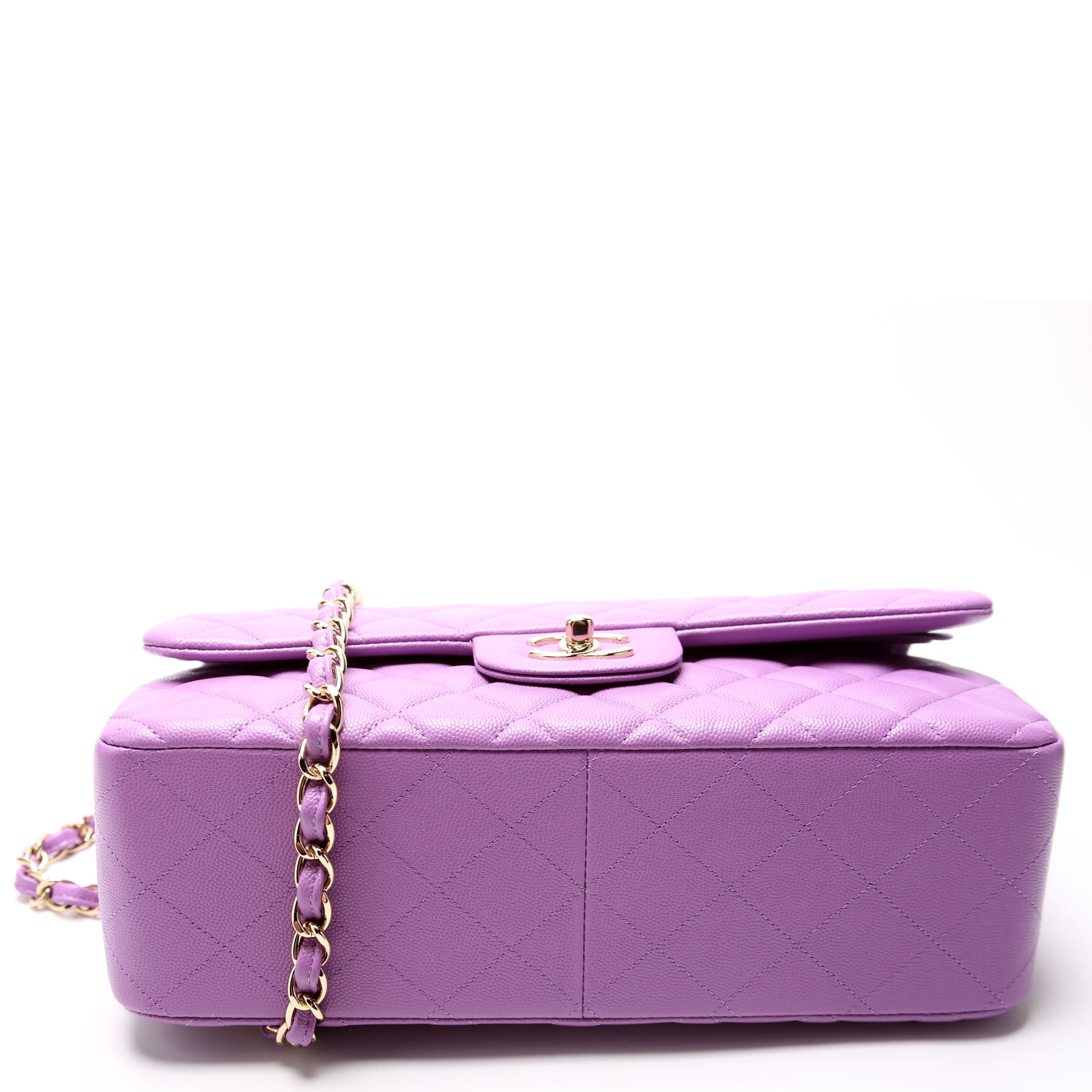 Chanel Classic Flap Jumbo Caviar RFID Purple