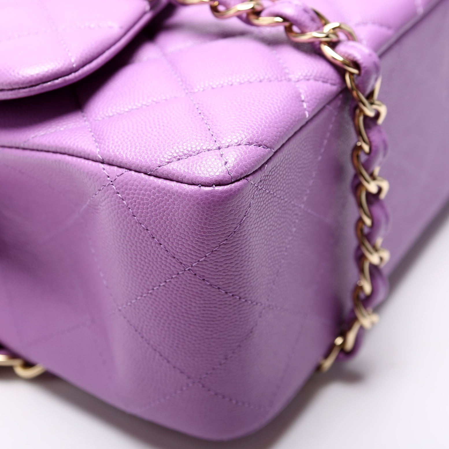 Chanel Classic Flap Jumbo Caviar RFID Purple