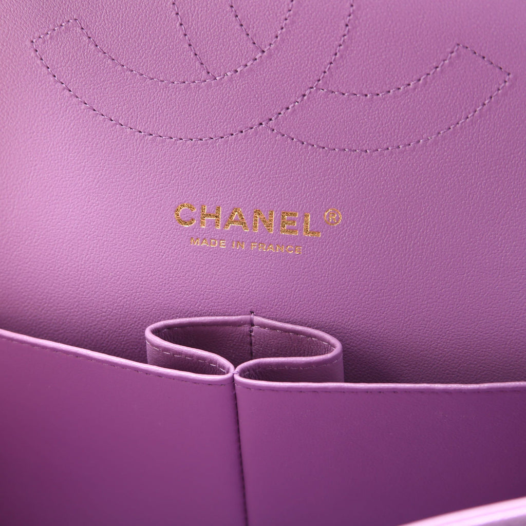 Chanel Classic Flap Jumbo Caviar RFID Purple