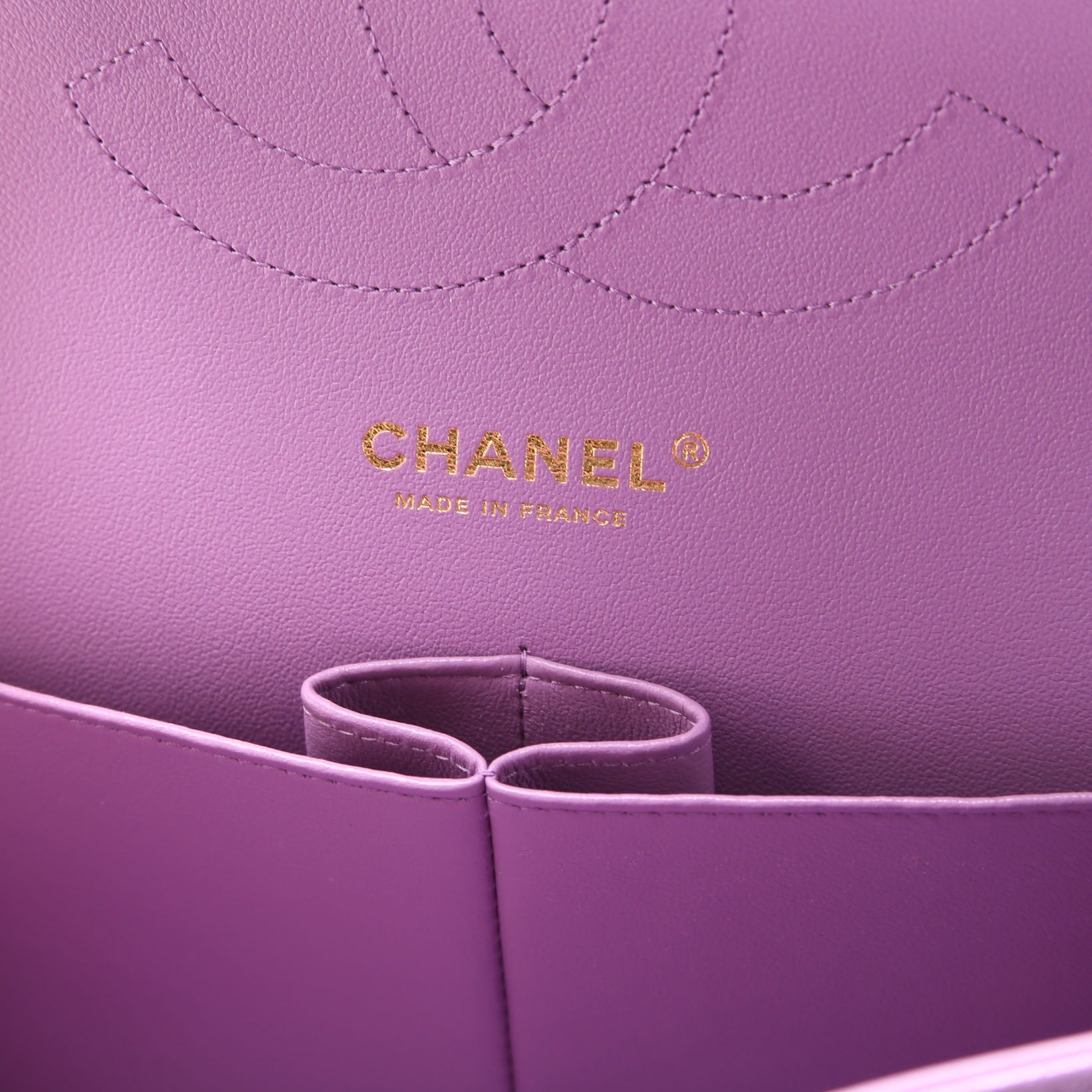 Chanel Classic Flap Jumbo Caviar RFID Purple
