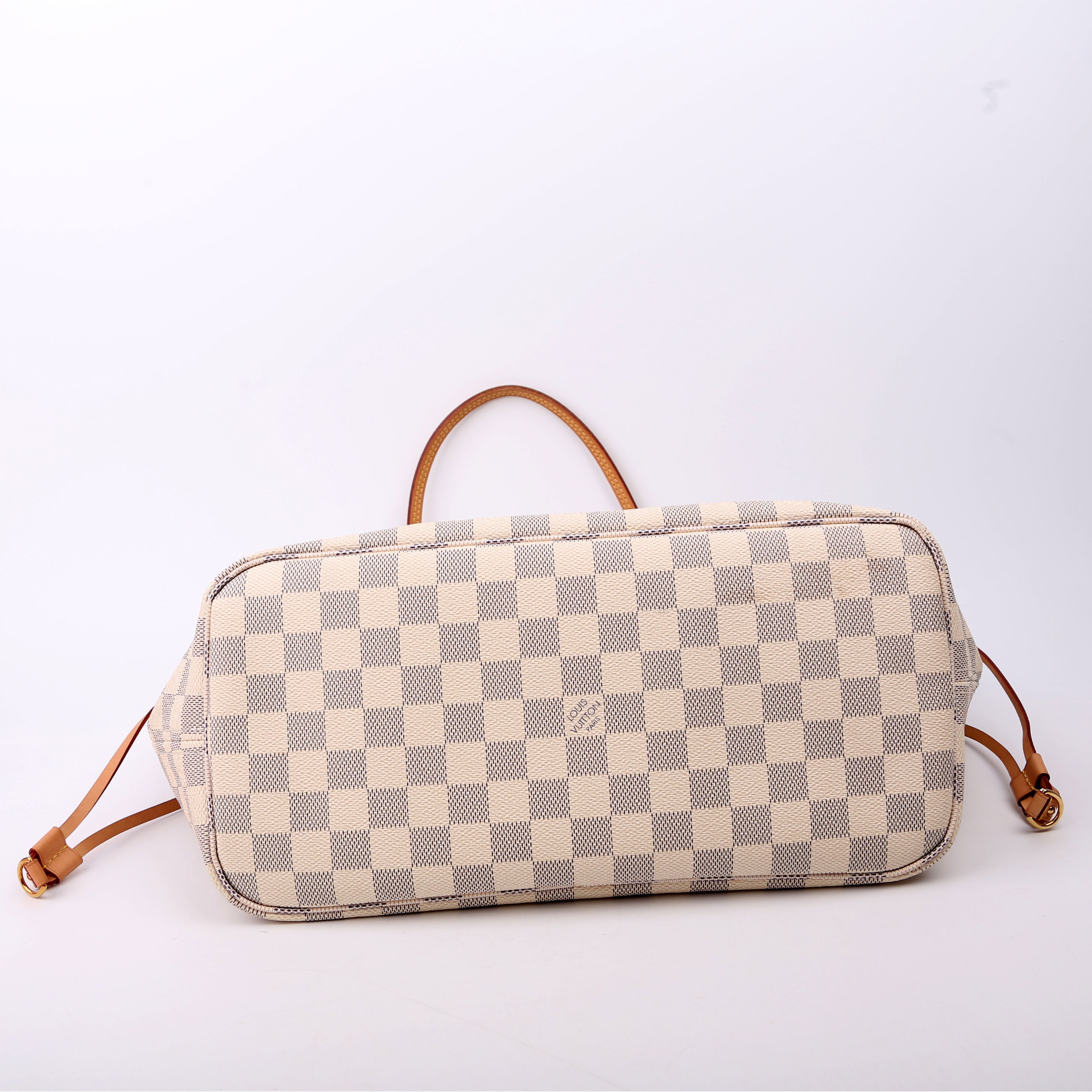 Louis Vuitton Neverfull with Wallet MM Damier Azur