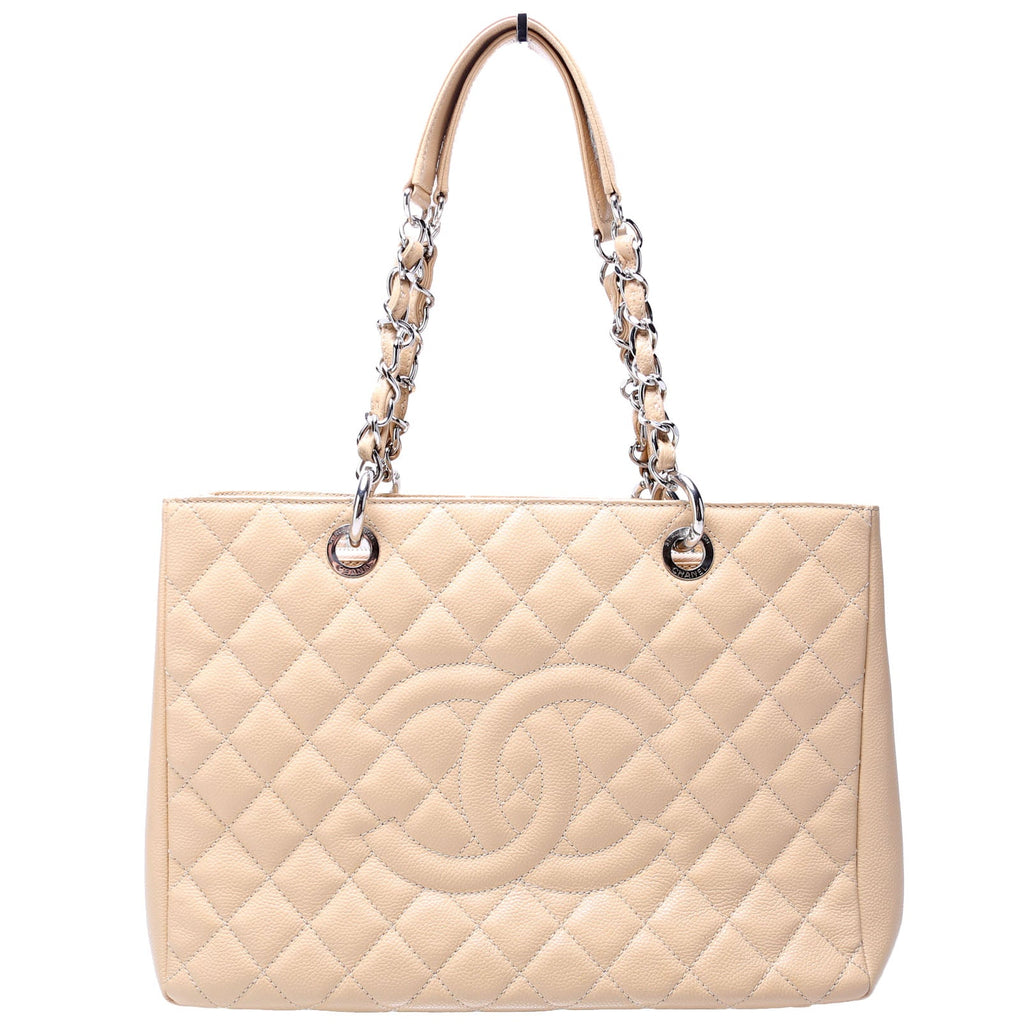 Chanel Grand Shopping Tote Caviar Tan
