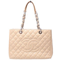 Chanel Grand Shopping Tote Caviar Tan