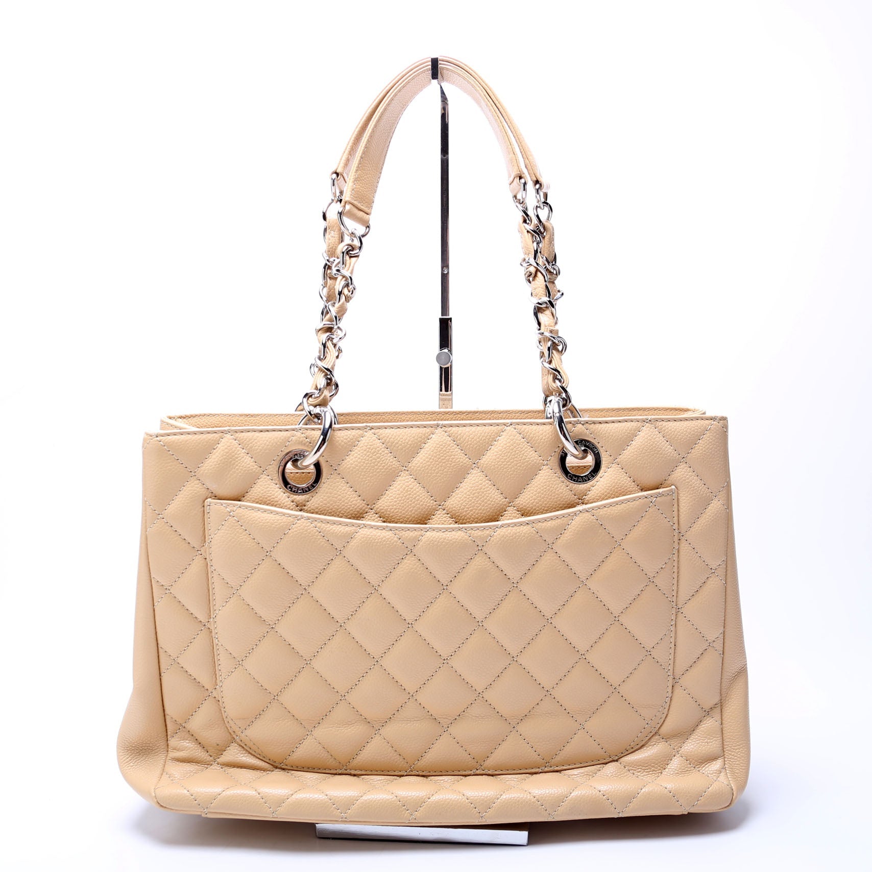 Chanel Grand Shopping Tote Caviar Tan