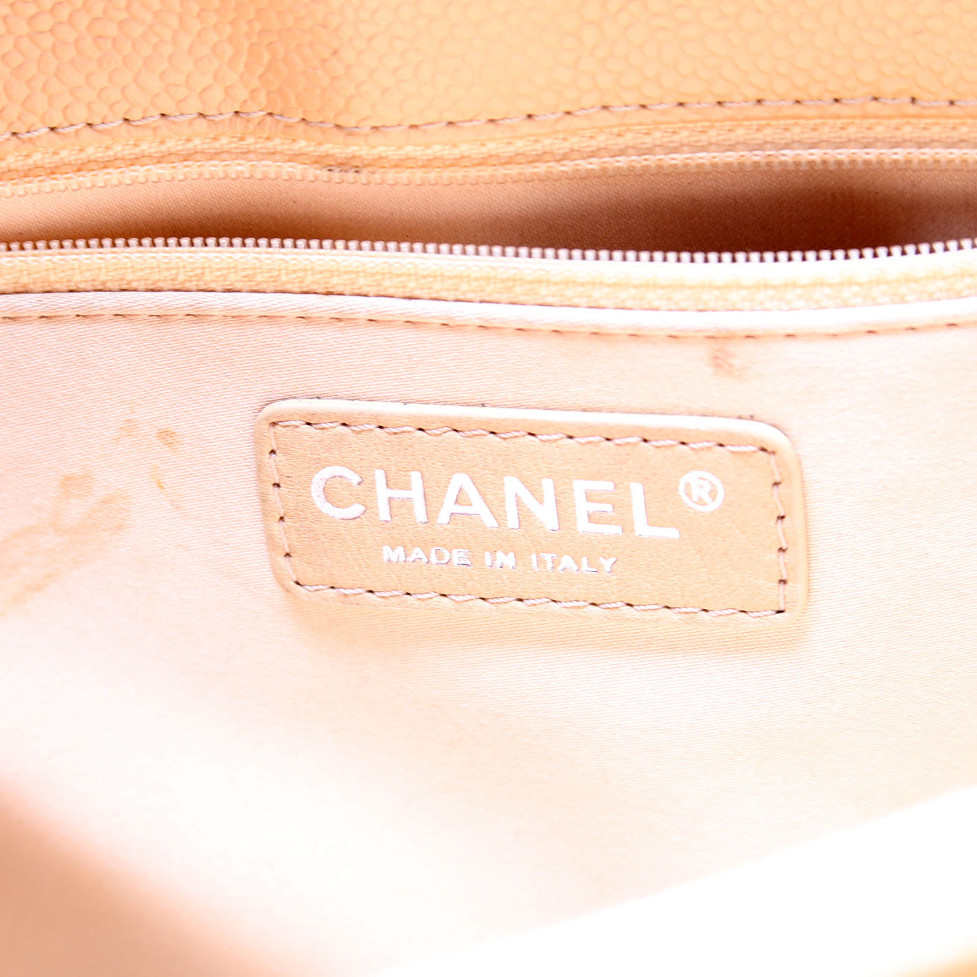 Chanel Grand Shopping Tote Caviar Tan