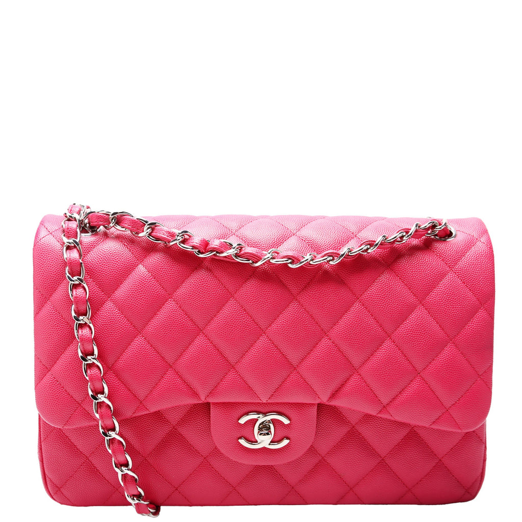 Chanel Classic Flap Jumbo Caviar RFID Pink