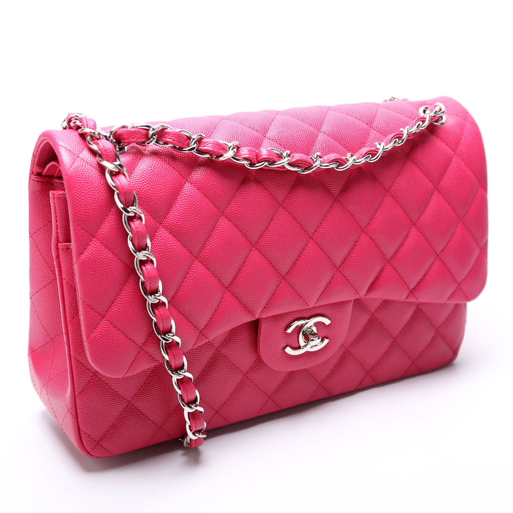 Chanel Classic Flap Jumbo Caviar RFID Pink
