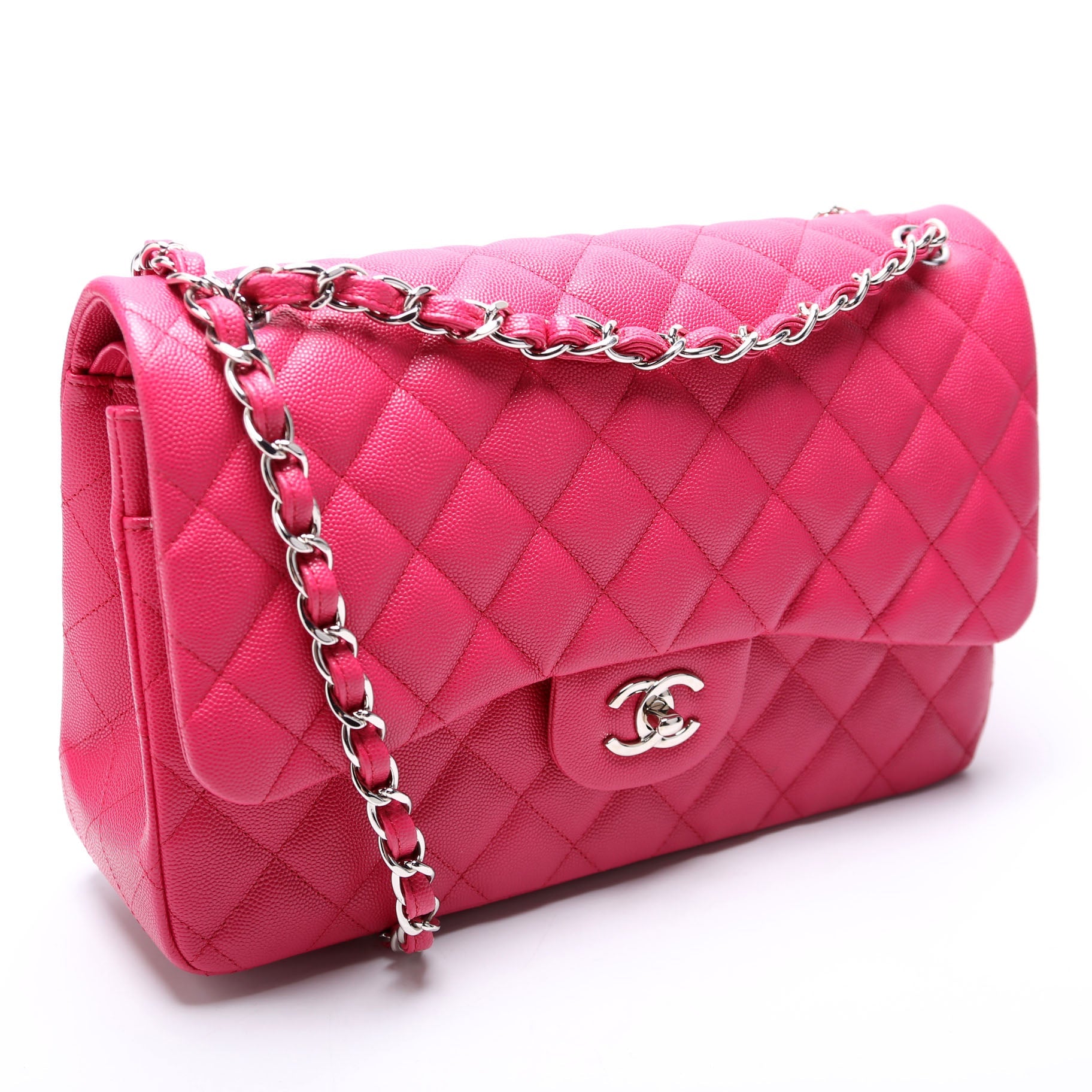 Chanel Classic Flap Jumbo Caviar RFID Pink