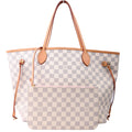 Louis Vuitton Neverfull with Wallet MM Damier Azur