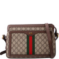 Gucci 523354 GG Supreme Ophidia Medium Shoulder Bag Brown