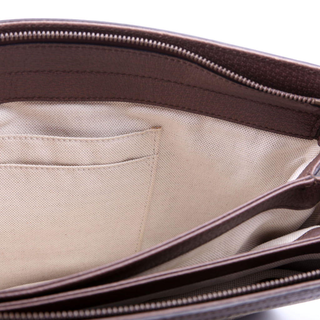 Gucci 523354 GG Supreme Ophidia Medium Shoulder Bag Brown