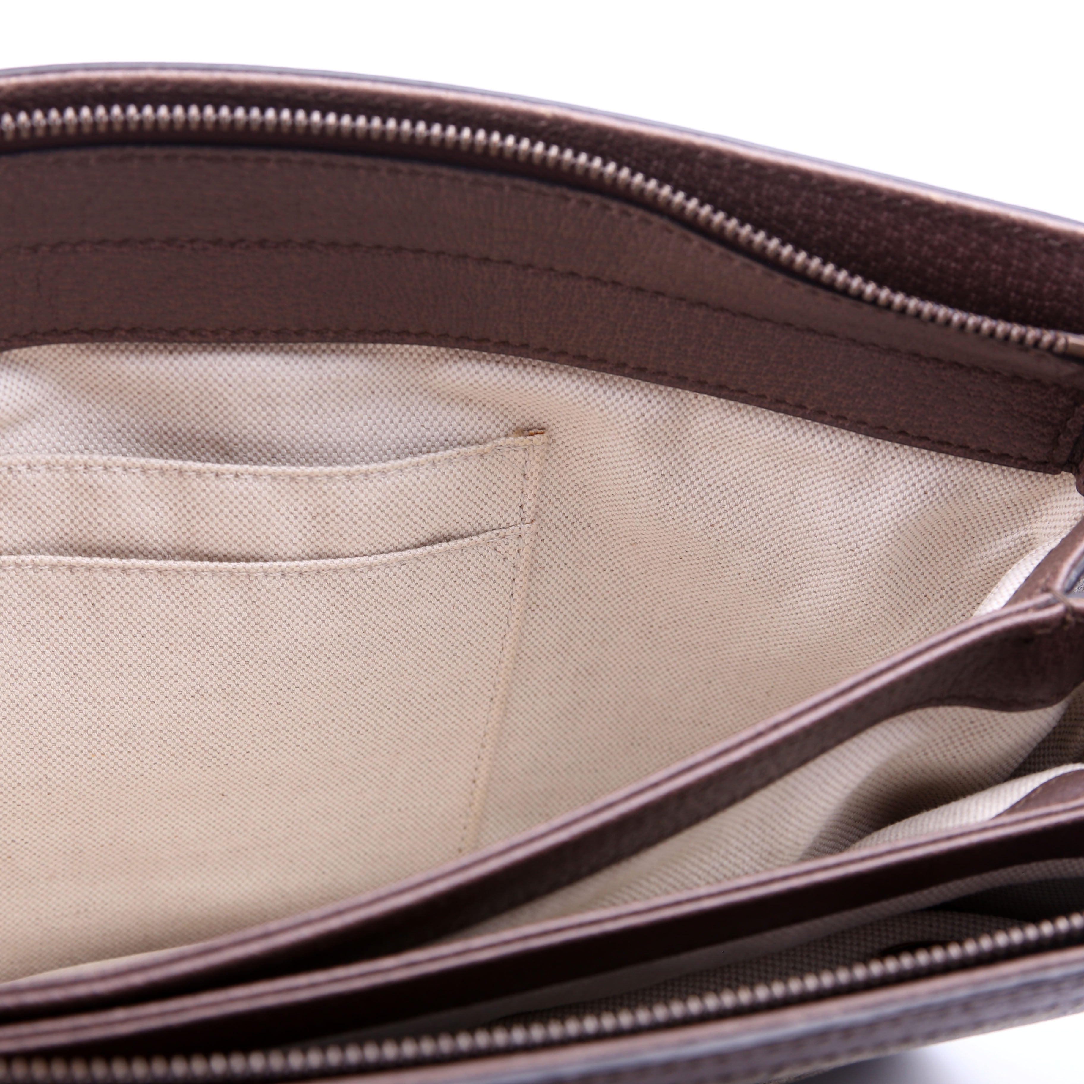 Gucci 523354 GG Supreme Ophidia Medium Shoulder Bag Brown