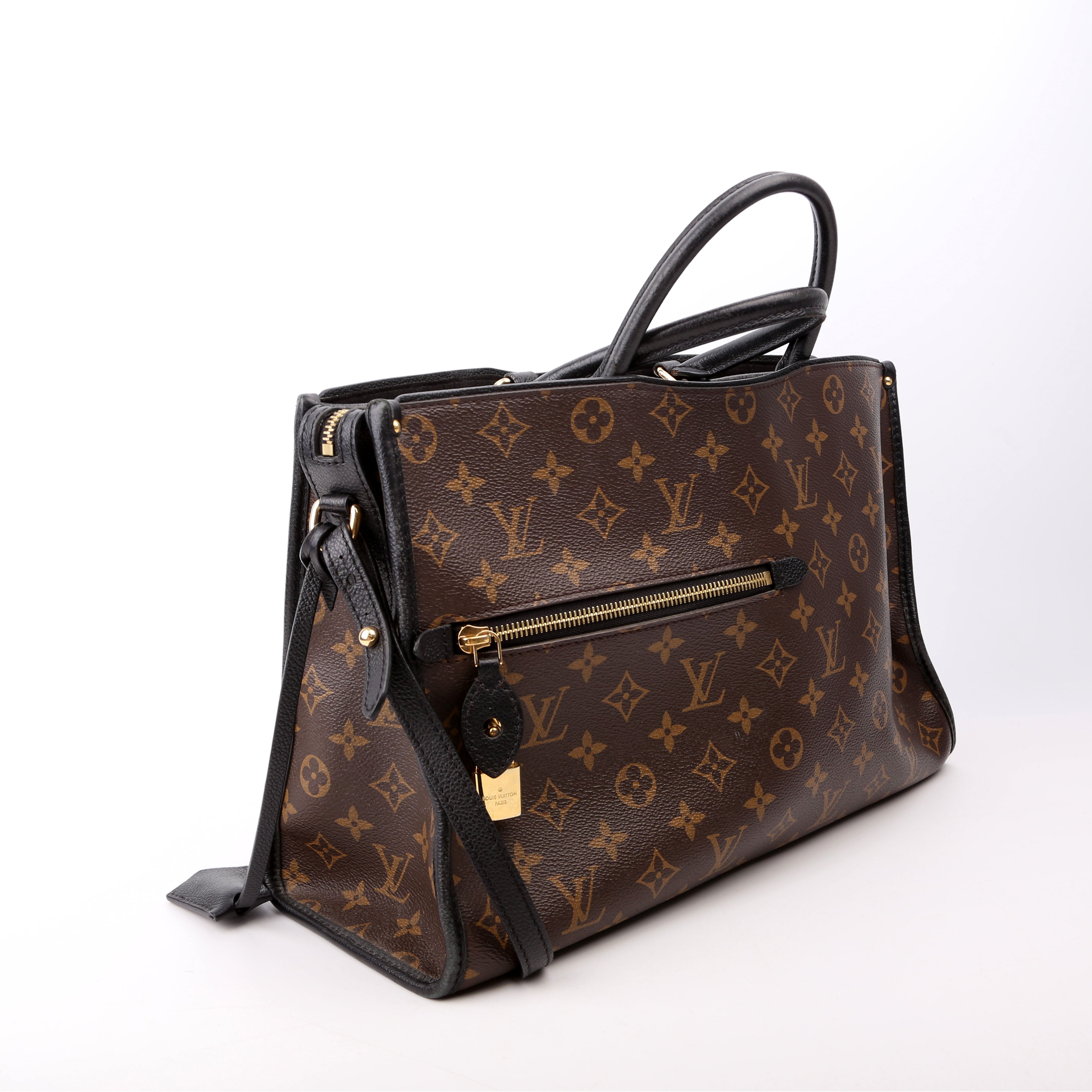 Louis Vuitton Popincourt NM MM Monogram Black