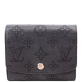 Louis Vuitton Iris Compact Wallet Mahina Black