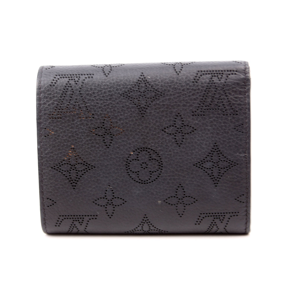 Louis Vuitton Iris Compact Wallet Mahina Black